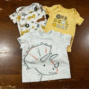 Carter's Baby Onesies Set - Yellow, Gray, Multicolor